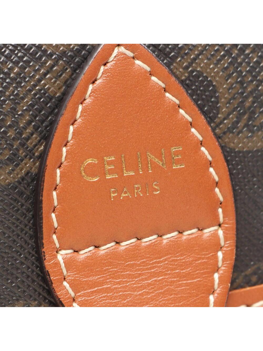 Celine Folco Medium Triomphe Shoulder #331154C14B - Picture 4 of 12